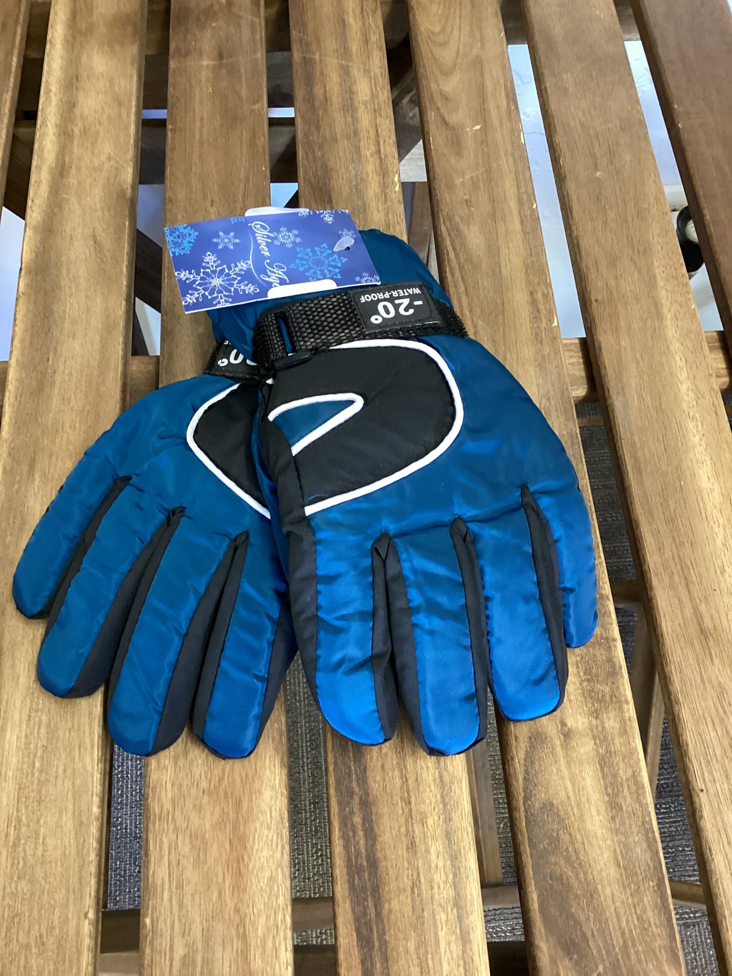 Kids Gloves Blue & Black