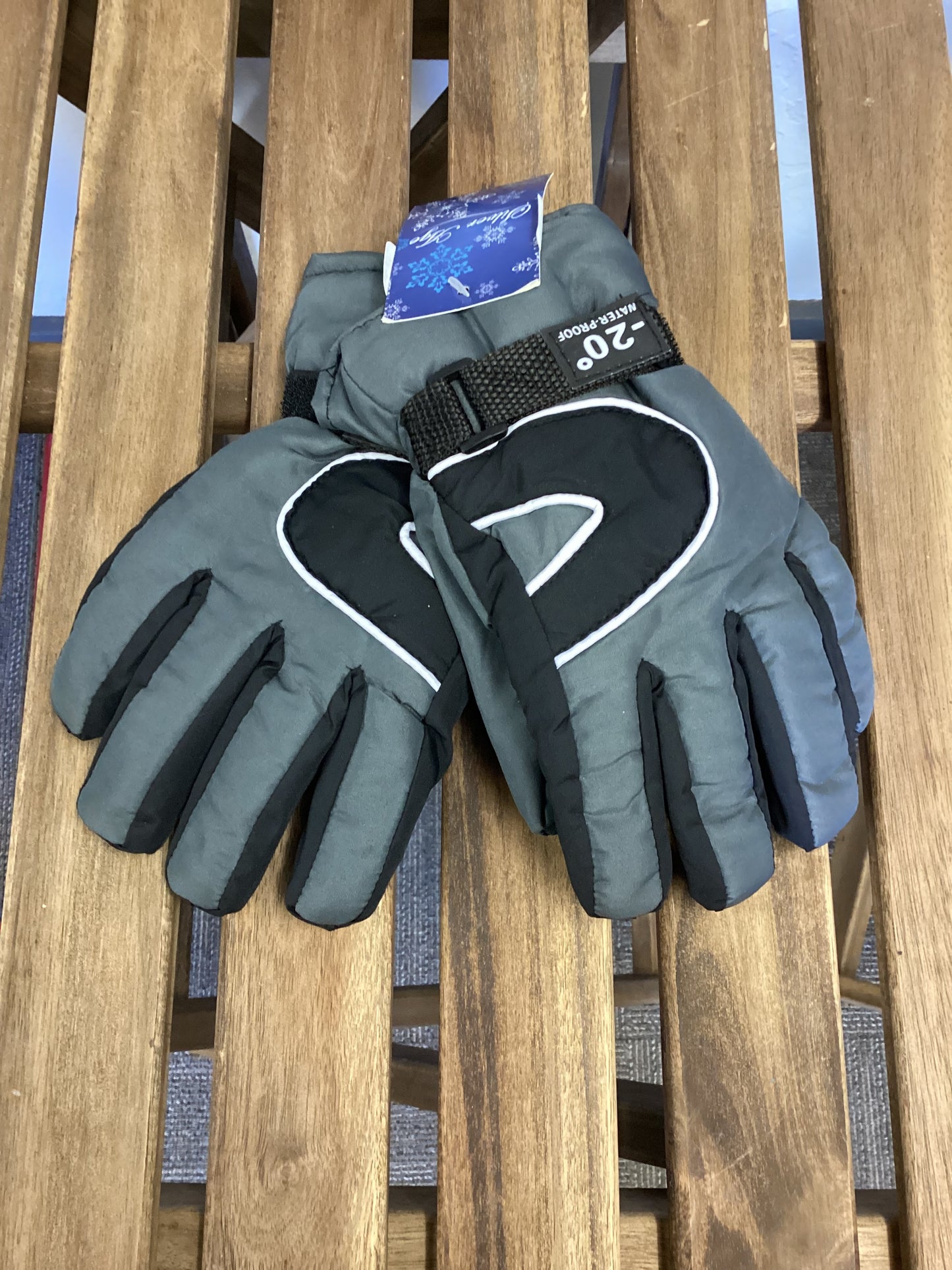 Kids Gloves Gray & Black