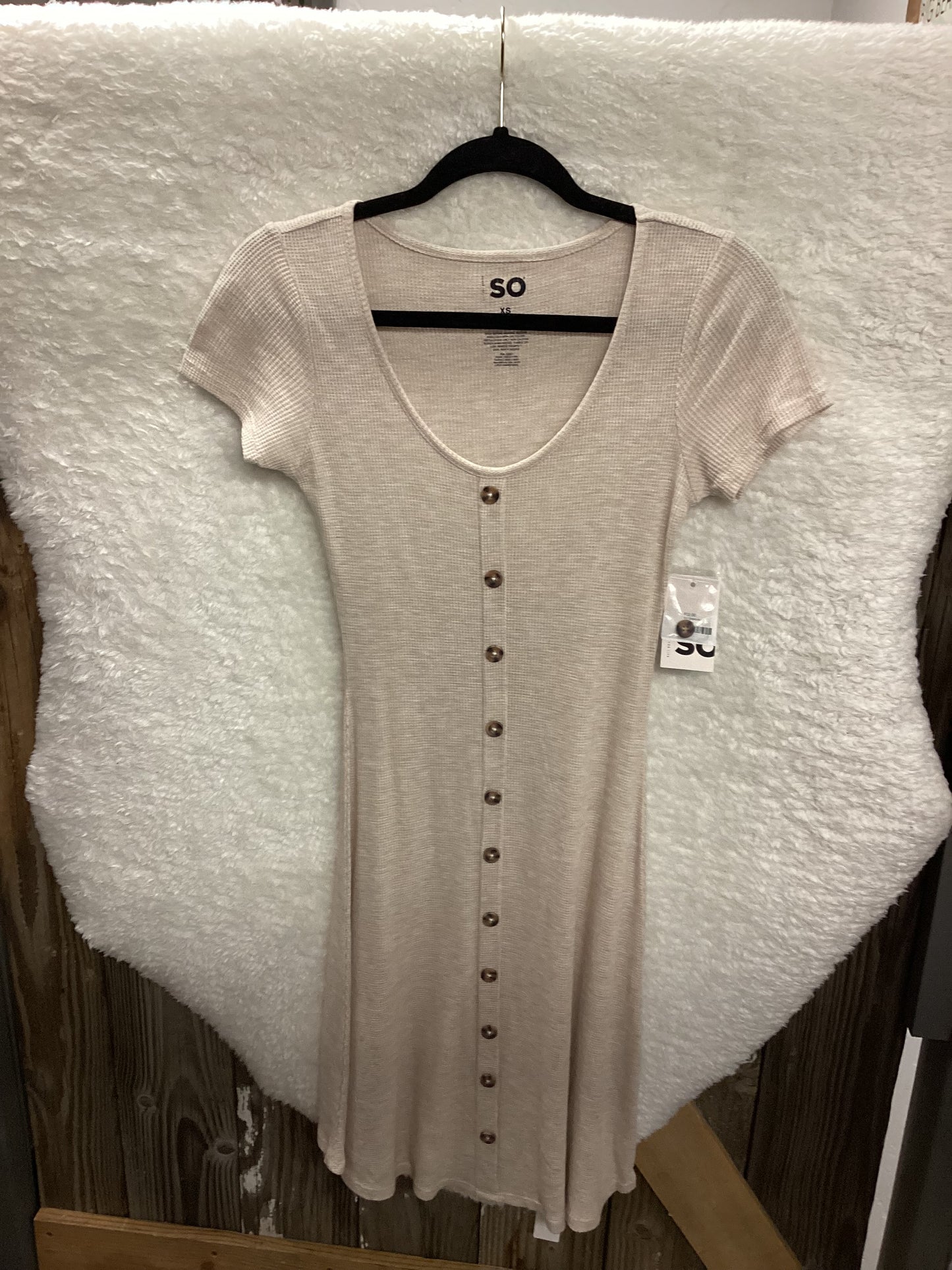 SO Scoop Dress Button Accent Womens size XS