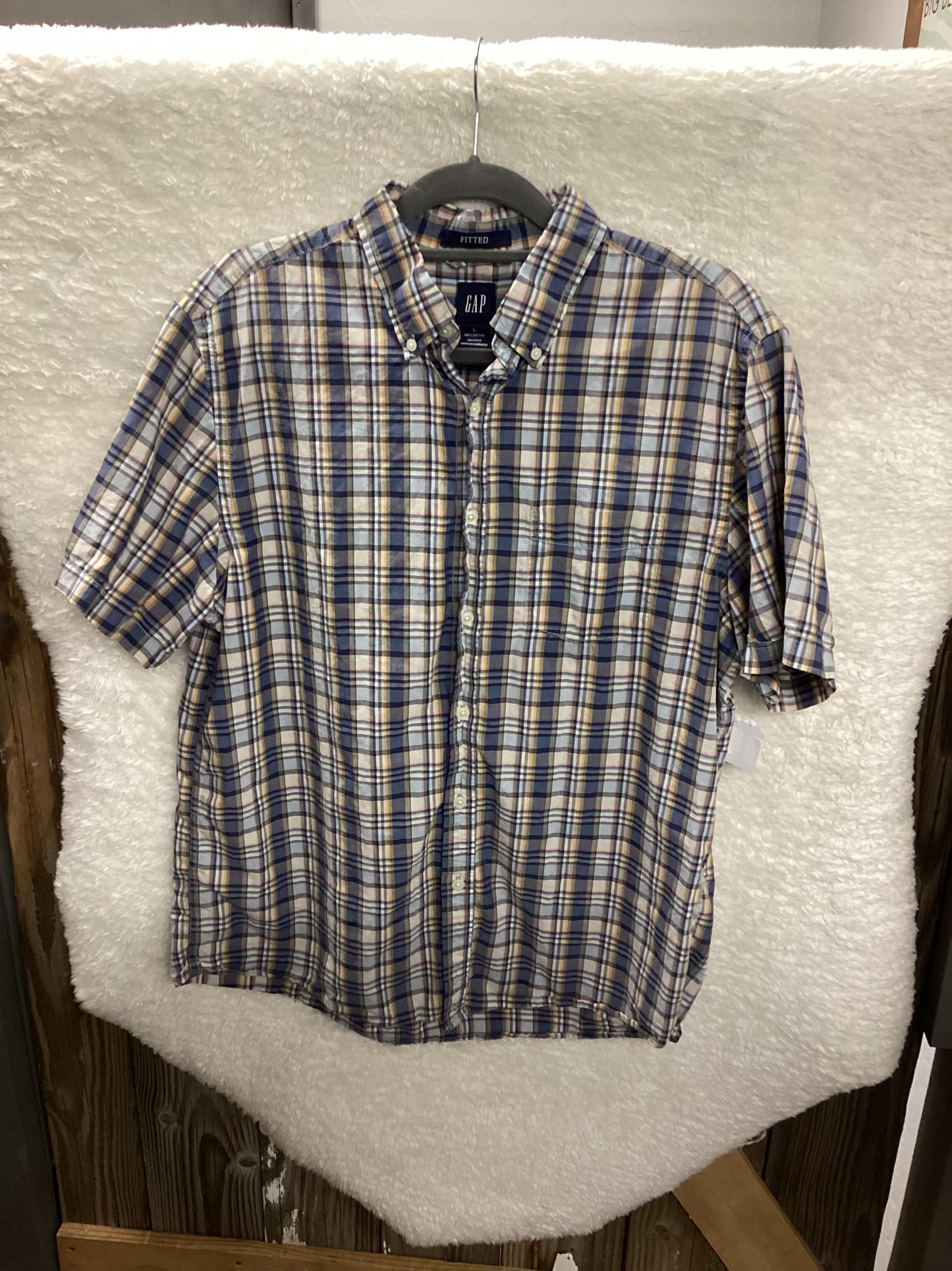 Gap Fitted Button Up Shirt Mens size Large
