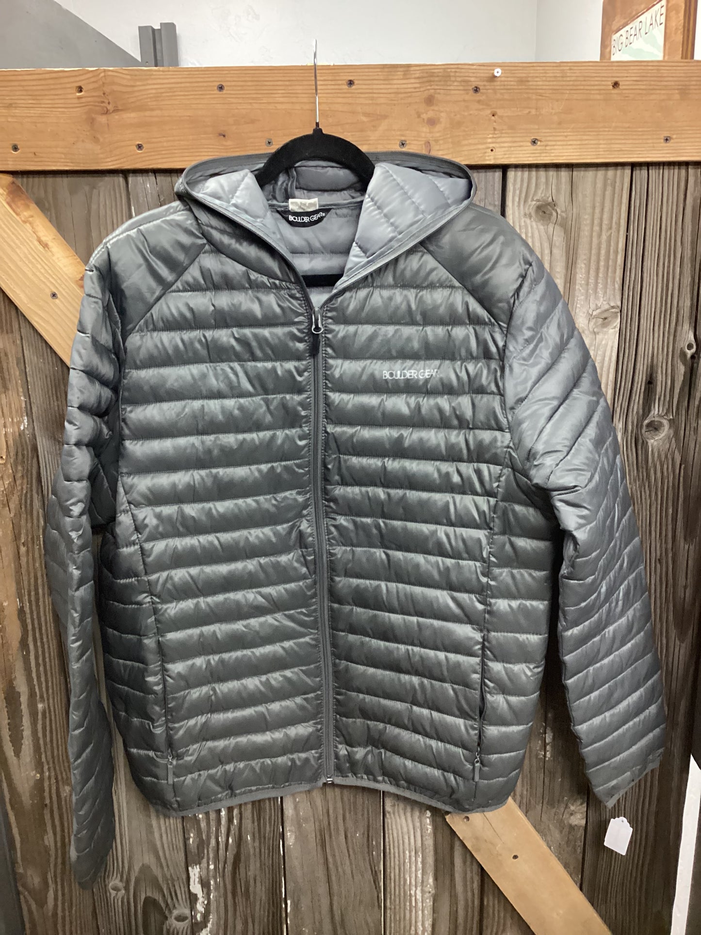 Boulder Gear Puffer Jacket Full Hood Zip Womens size Large