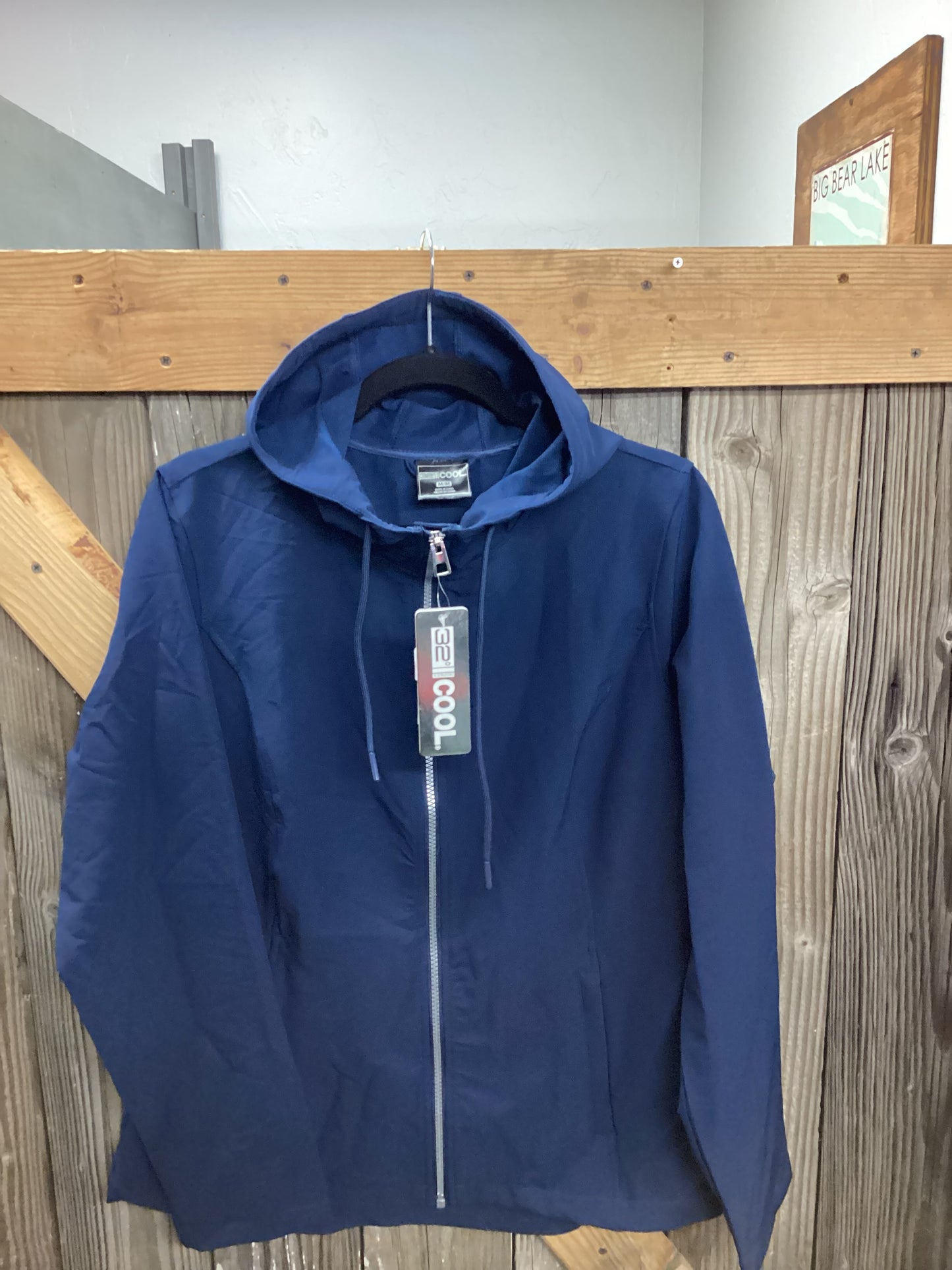 NWT 32 Degrees Cool Hooded Jacket Navy Womens size Medium