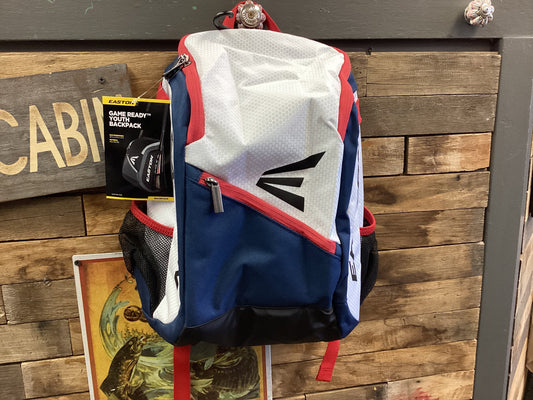 Easton Game Ready Youth Backpack Red/White/Blue