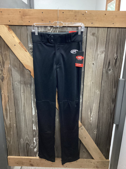 Rawlings Semi-Relaxed Fit Baseball Pant Adult size Small Black