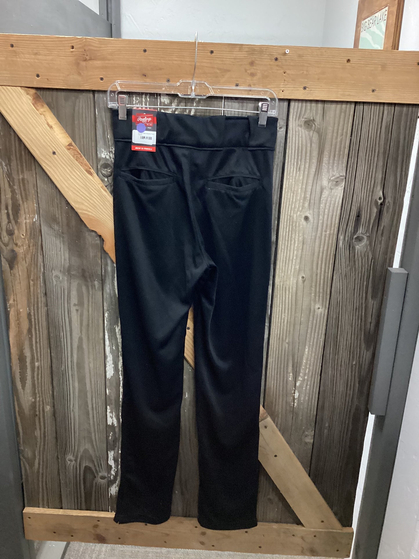 Rawlings Semi-Relaxed Fit Baseball Pant Adult size Small Black