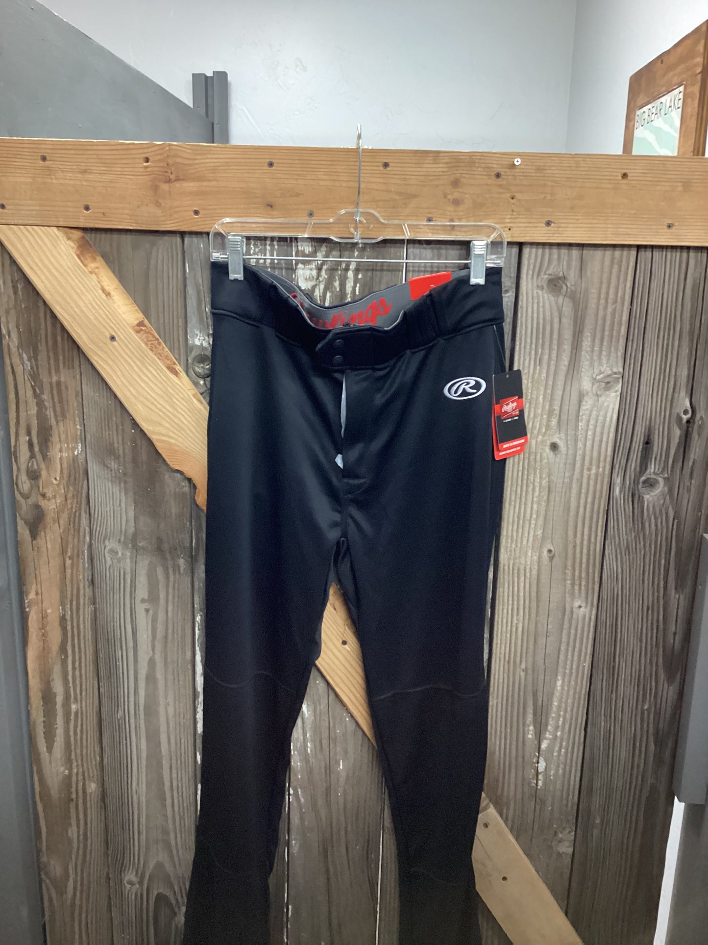 Rawlings Semi-Relaxed Fit Baseball Pant Adult size Medium Black