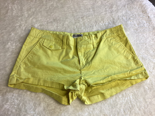 Billabong Shorts Womens size 7 color Neon Yellow