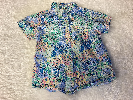 Crewcuts by J. Crew Floral Shirt Youth size 2