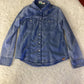 Roxy Denim Shirt Light Polka Dot Print Youth size Small