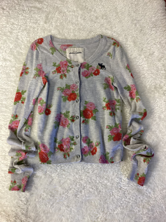 Abercrombie Kids Floral Sweater Youth size Large