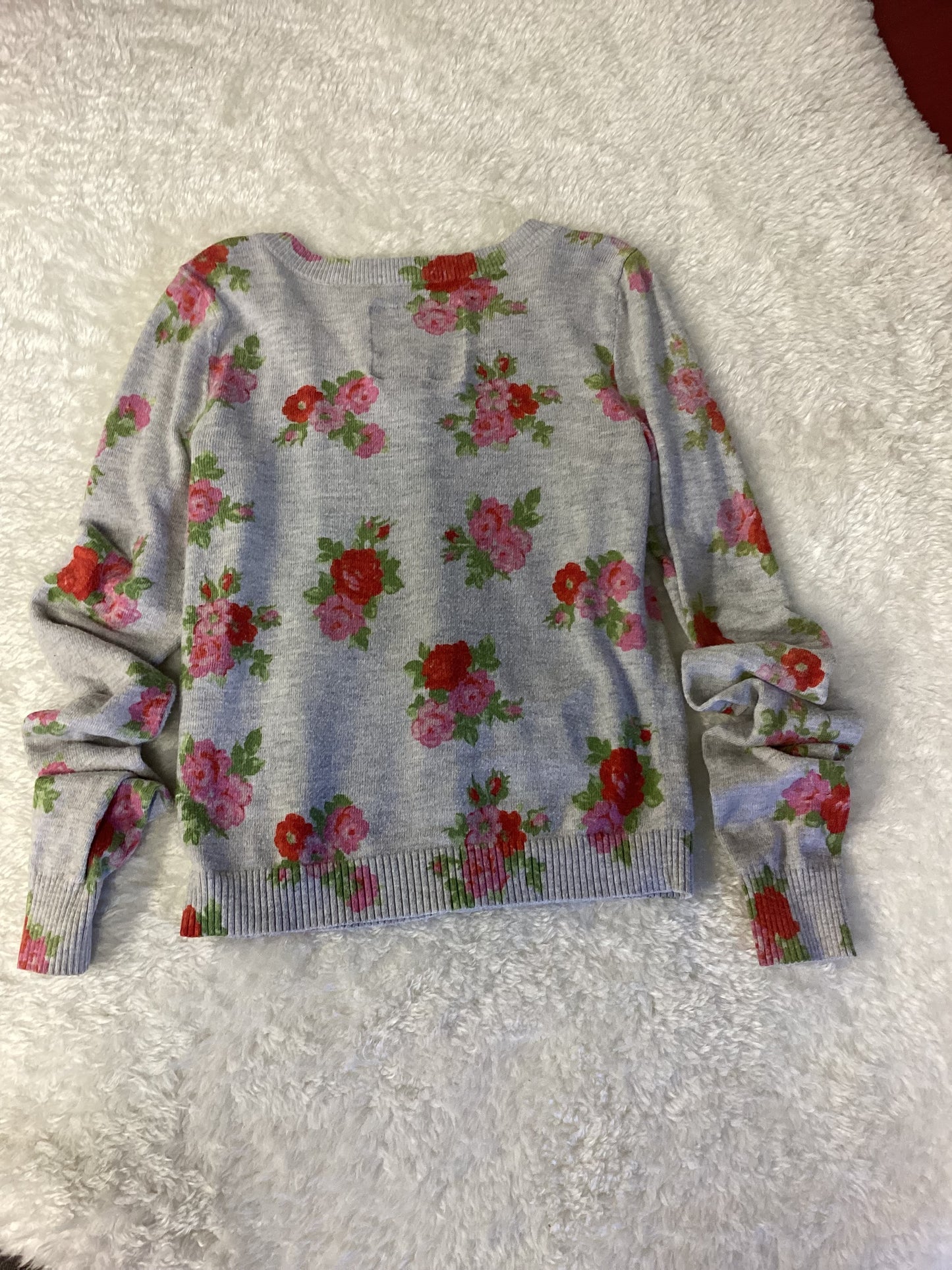 Abercrombie Kids Floral Sweater Youth size Large