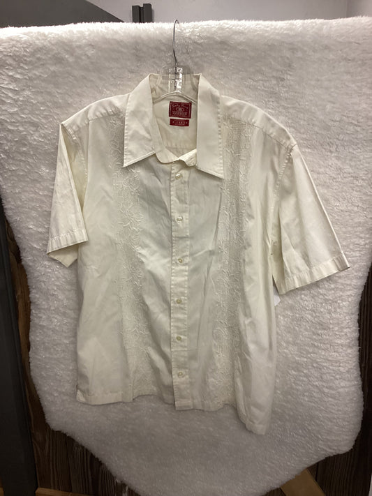 Lucky Brand Floral Detail Button Shirt Mens size XL