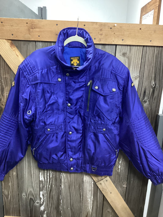 Vintage Descente Ski Jacket Blue Womens size Large